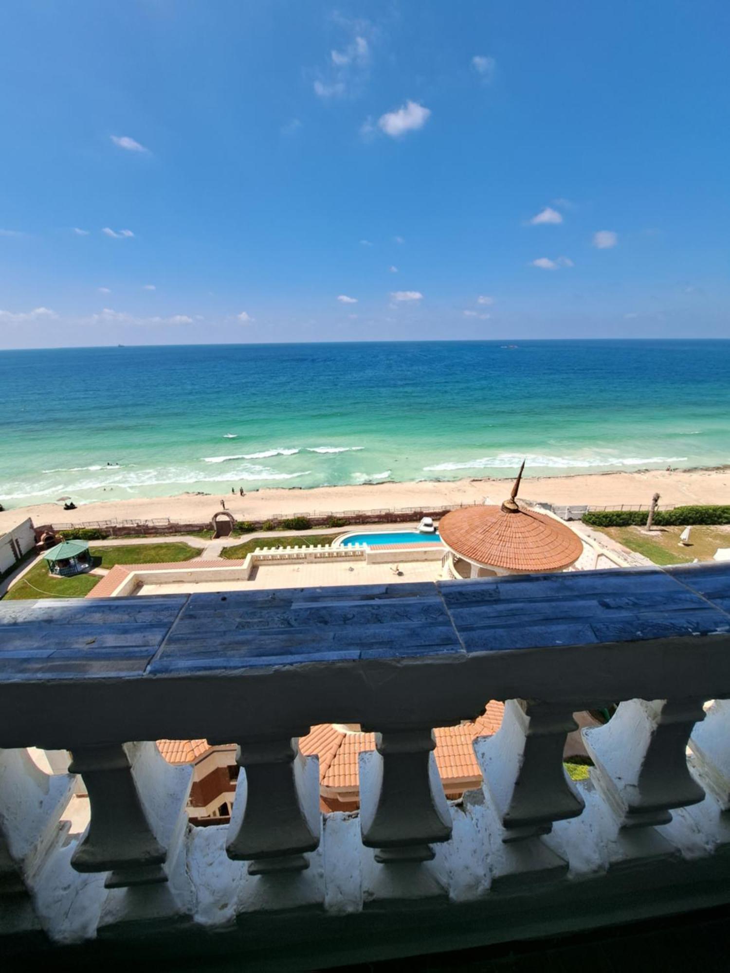 Panorama Apartment With A Charming Sea View Near Alexandria And Burg Elarab Intl Airport With Free Wifi شقة باطلالة ساحرة على البحر اول الساحل الشمالي Exteriér fotografie